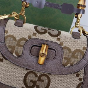 Small jumbo GG bag with bamboo - GHB158