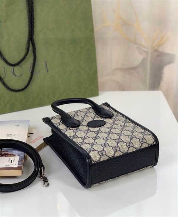 Mini tote bag with Interlocking G - GTB171