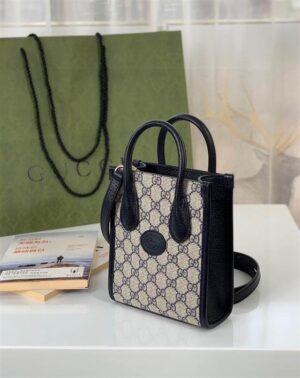 Mini tote bag with Interlocking G - GTB171