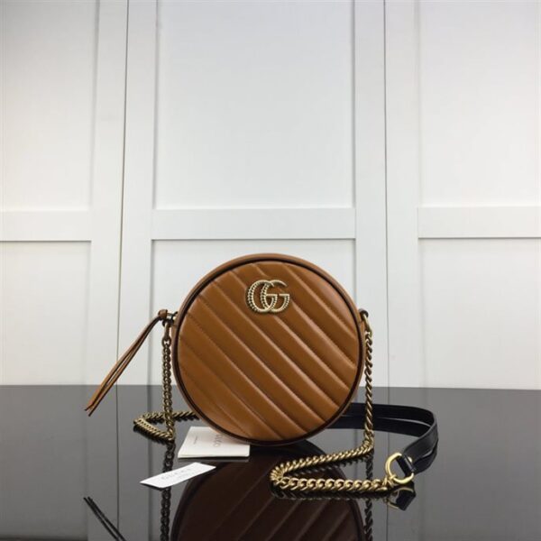 Gucci GG Marmont mini round shoulder bag - GHB236