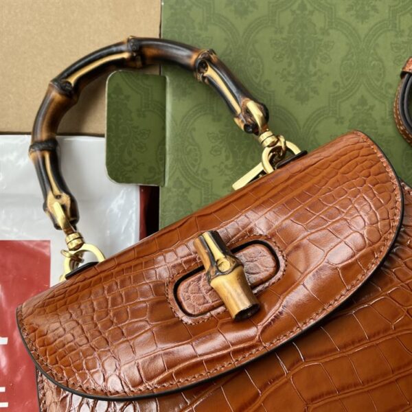 Gucci Bamboo 1947 crocodile handbag – GHB253