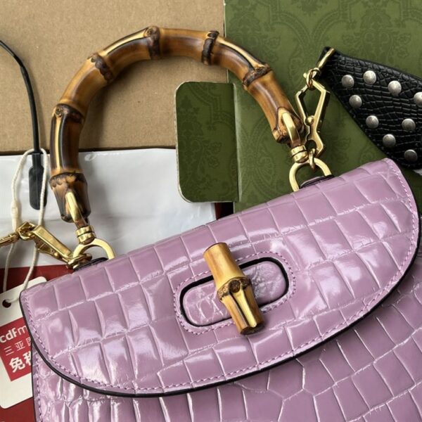 Gucci Bamboo 1947 crocodile handbag – GHB254