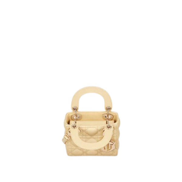 micro-lady-dior-bag-pale-yellow-cannage-lambskin-dhb122 - 3