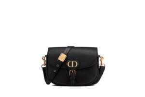 Medium Dior Bobby bag Black Granined Calfskin - DHB15 - 1