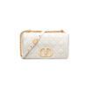 Medium Dior Caro Bag Ivory Supple Cannage Calfskin - DHB26