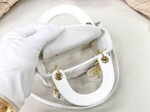 Micro Lady Dior Bag Latte Cannage Lambskin - DHB30