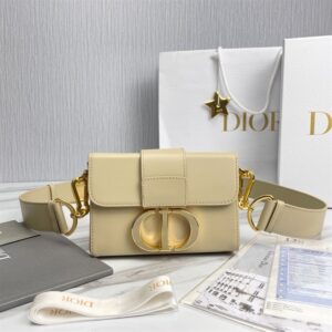 Dior 30 Montaigne Box Bag Latte Box Calfskin - DHB040