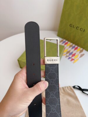 Gucci GG belt with rectangular buckle - BELT28