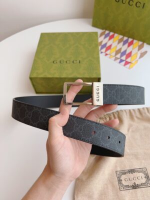 Gucci GG belt with rectangular buckle - BELT28