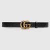 Leather Belt With Double G Buckle - BELT39