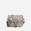 Medium Dior Bobby Bag Gray Dior Oblique Jacquard - DMB04