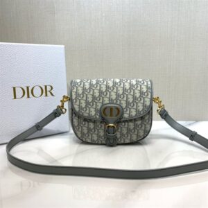 Medium Dior Bobby Bag Gray Dior Oblique Jacquard - DMB04