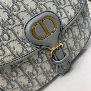 Medium Dior Bobby Bag Gray Dior Oblique Jacquard - DMB04