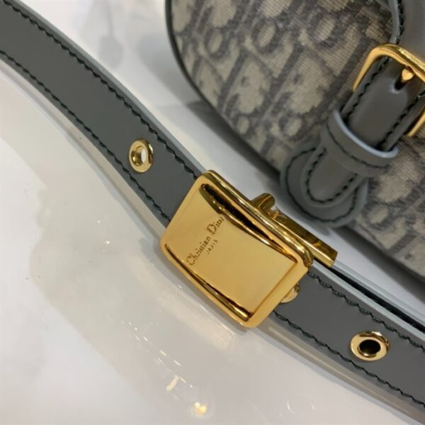 Medium Dior Bobby Bag Gray Dior Oblique Jacquard - DMB04